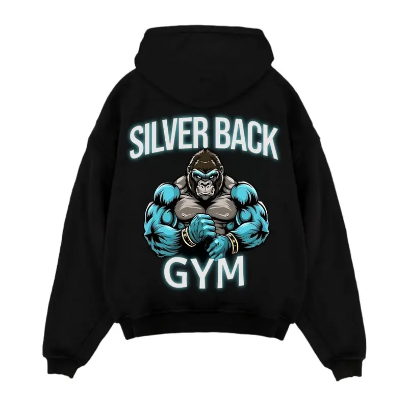 SILVER BACK OVERSIZE HOODIE