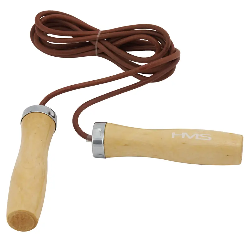 SK07 SPRINGSEIL AUS LEDER + GRIFFE AUS HOLZ HMS