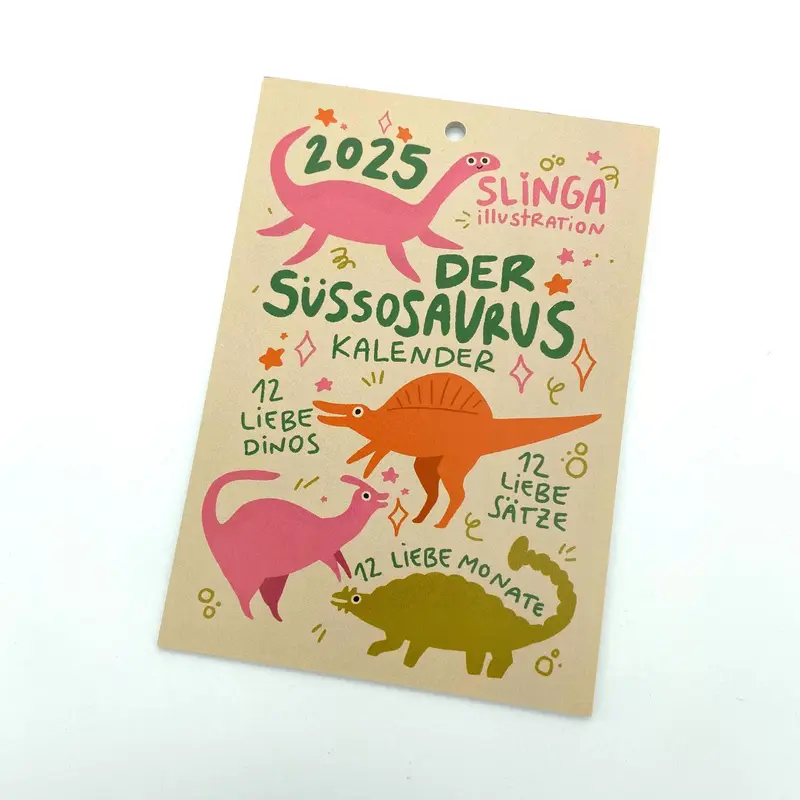 Slingashop "Der Süssosaurier Kalender 2025 KLEIN"