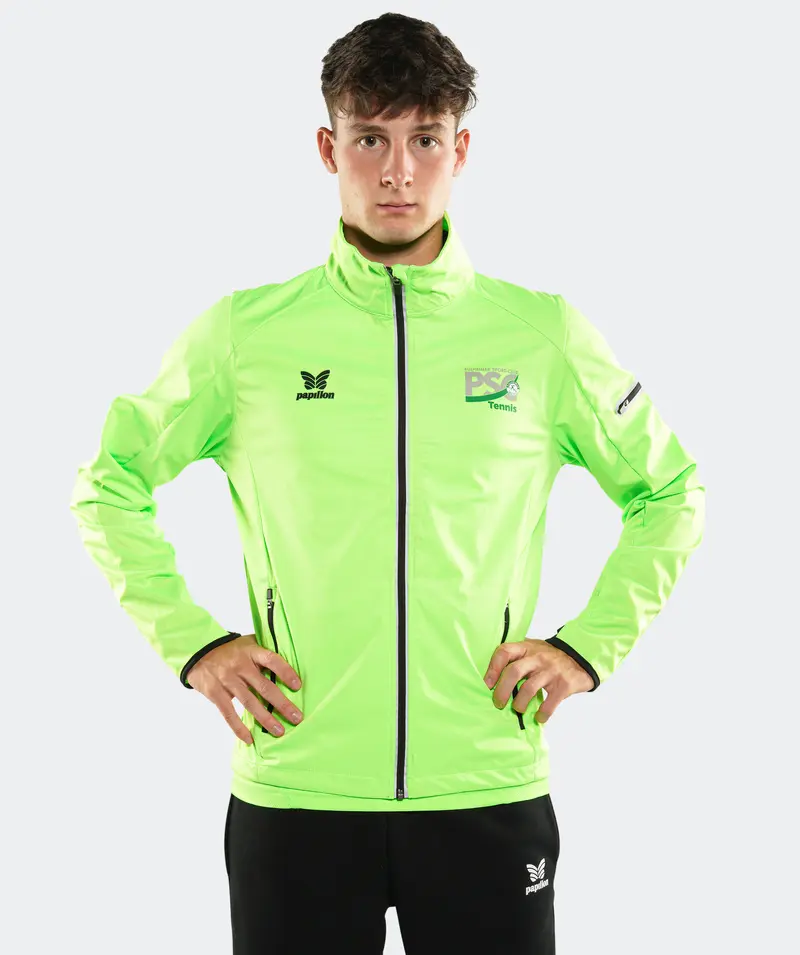SOFTSHELL JACKE HERREN, NEON-GRÜN