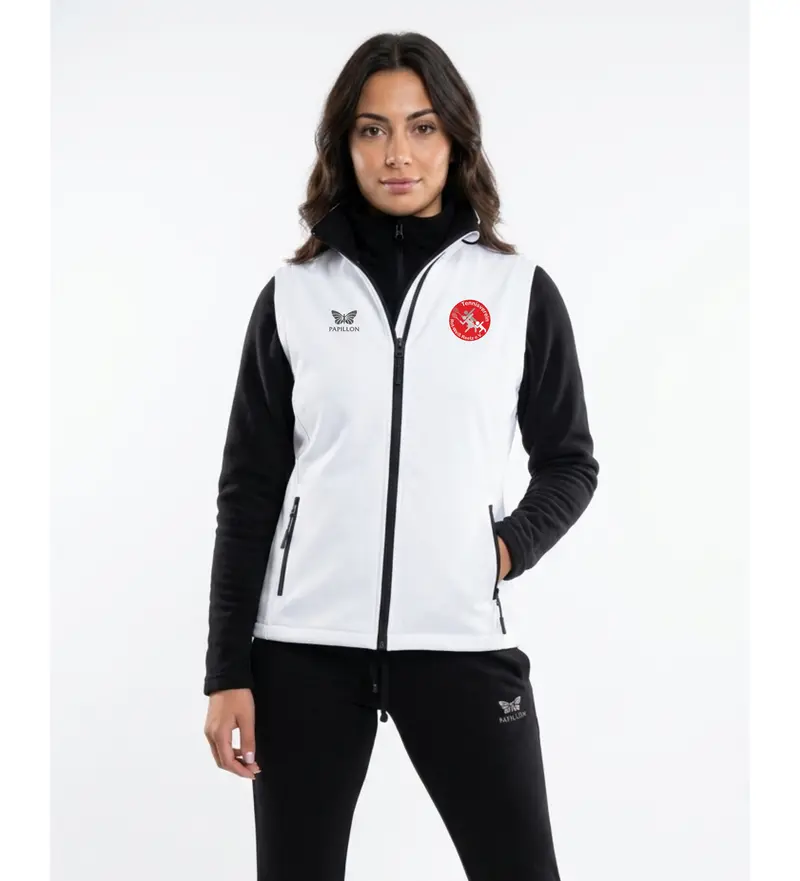 SOFTSHELL WESTE DAMEN 2.0, WEIß