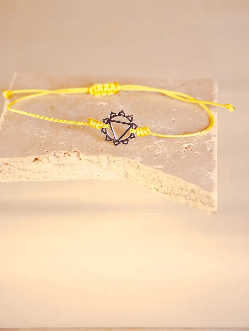 Solarplexus Chakra Armband verstellbar – Chakra Edelstein Armband