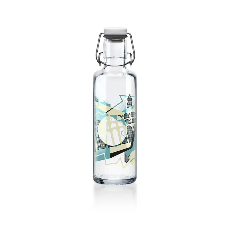 soulbottles 0,6l Glastrinkflasche "Aquädukt"