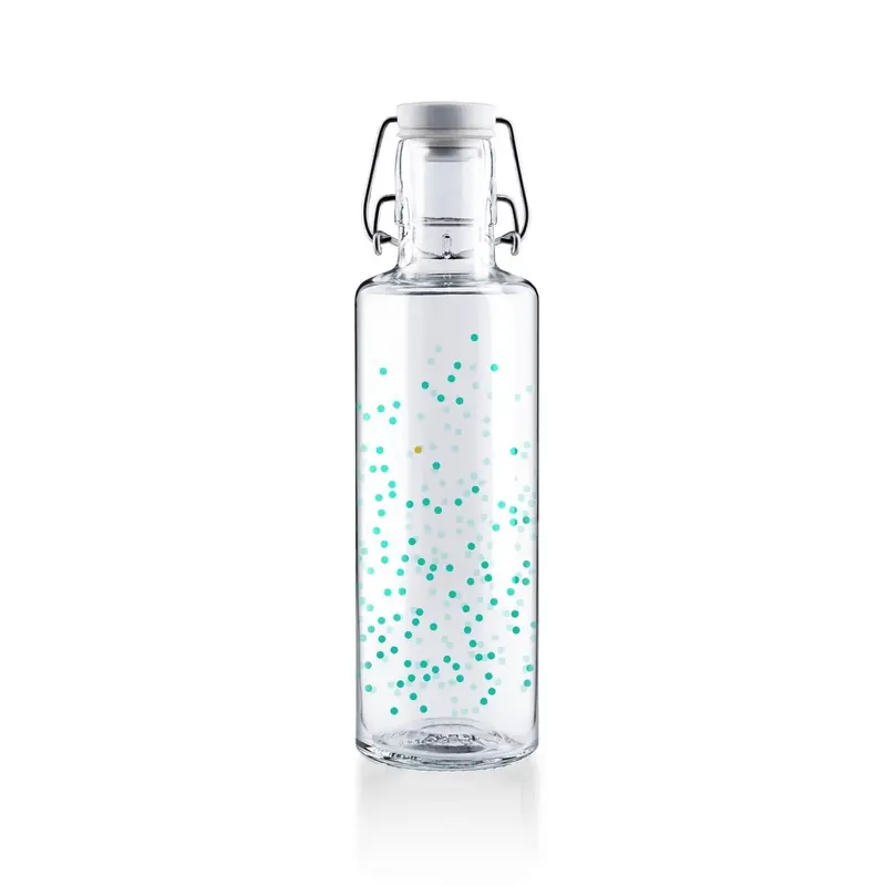 soulbottles 0,6l Glastrinkflasche "One drop can change the world"