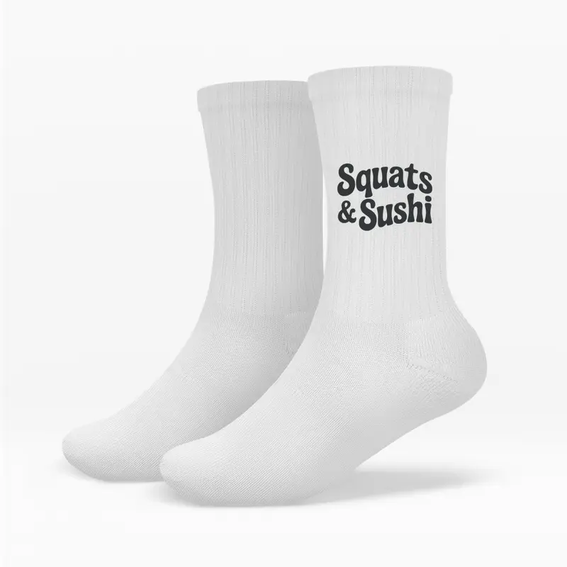 SQUATS & SUSHI CREW SOCKEN