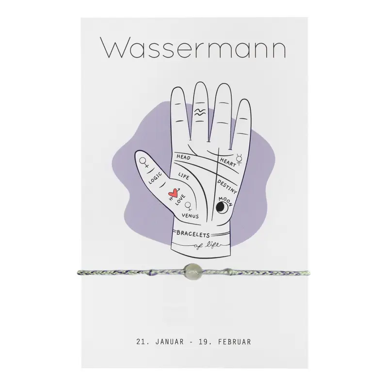 Sternzeichen Armband „Wassermann“