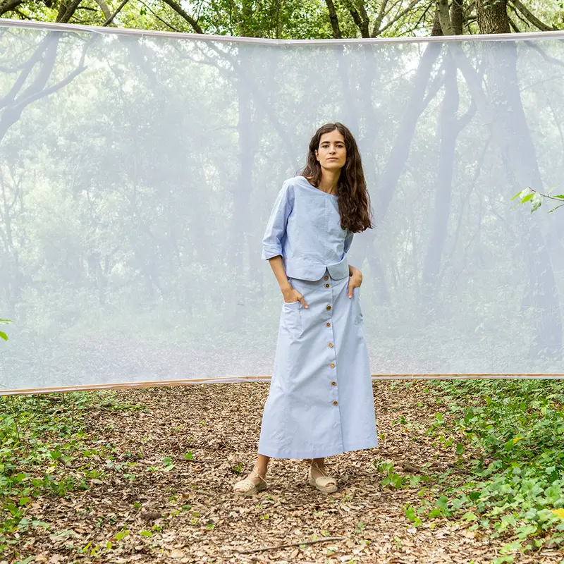 SUITE13LAB Bluse Frida  - denim blue