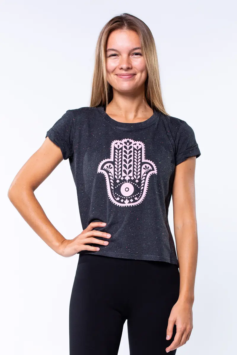 T-Shirt "Hamsa" - schwarz