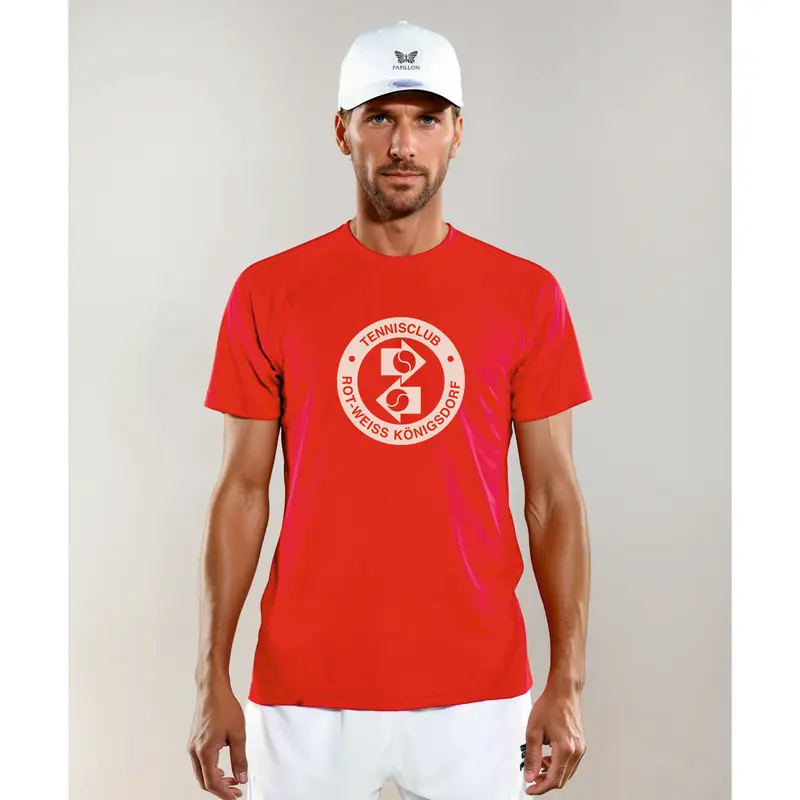T-SHIRT HERREN, ROT 2.0