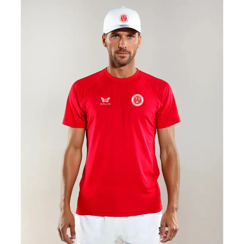 T-SHIRT,HERREN, ROT
