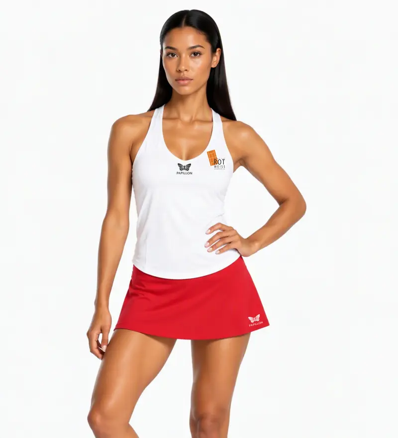 TANKTOP V-AUSSCHNITT DAMEN, WEIß