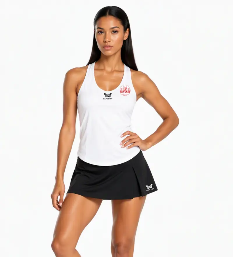 TANKTOP V-AUSSCHNITT DAMEN, WEIß