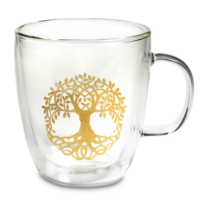 Teeglas doppelwandig Baum des Lebens – Glas – 400 ml