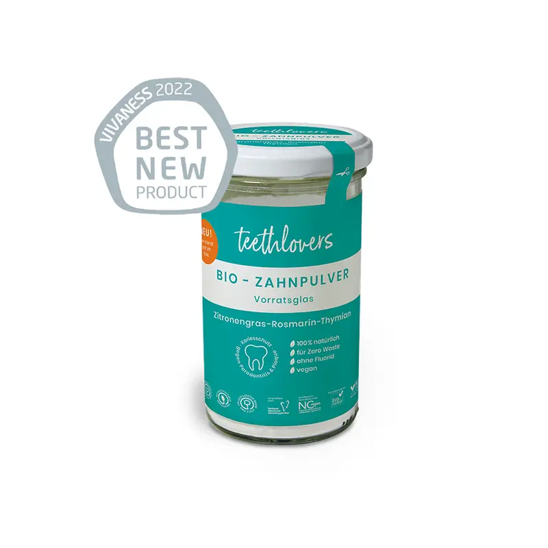 teethlovers Bio-Zahnpulver "Zitronengras-Rosmarin-Thymian" 135 g