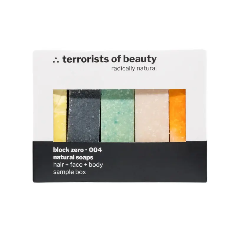 terrorists of beauty Blockseifen Sample Box XL "block zero 004" 250 g