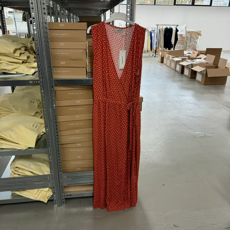 Thinking Mu Kleid "Amapola" - Orange / L