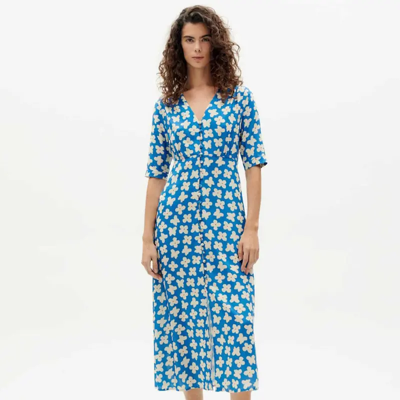 Thinking Mu Kleid "SMALL BUTTERFLY CAMELIA"