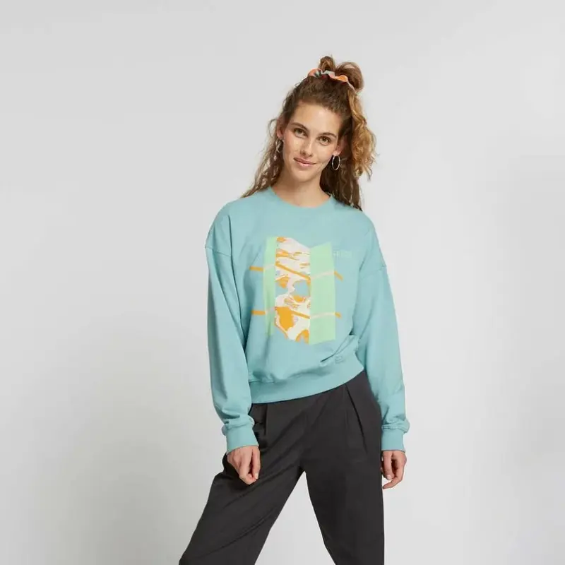 ThokkThokk Damen Sweater "Light" - Aqua
