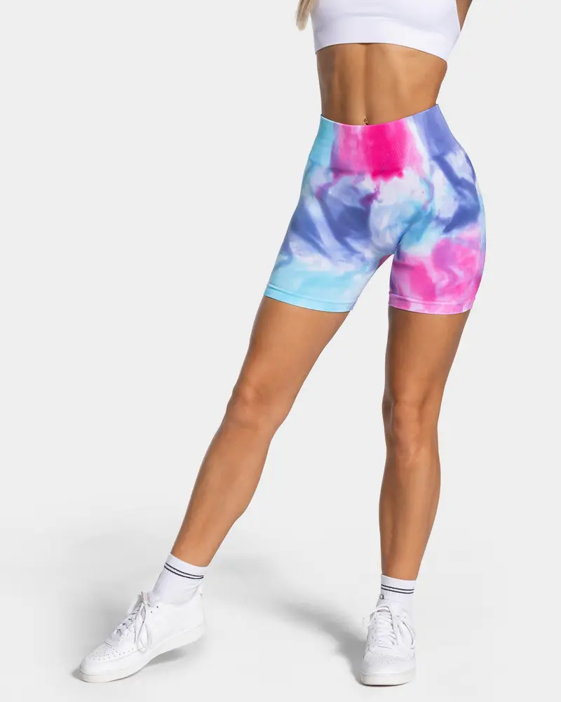 Tie Dye Scrunch Shorts "Cold"