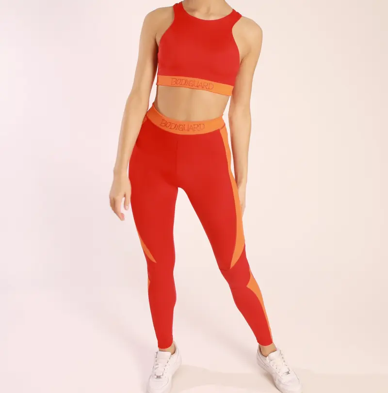 Tight Volcano Red – Sport Leggings High Waist | Made in Germany