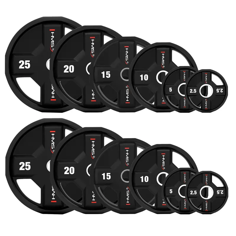 TPC SET OLYMPISCHE POLYURETHANPLATTEN 2 x 2,5 - 25 KG CPU  - 155KG HMS