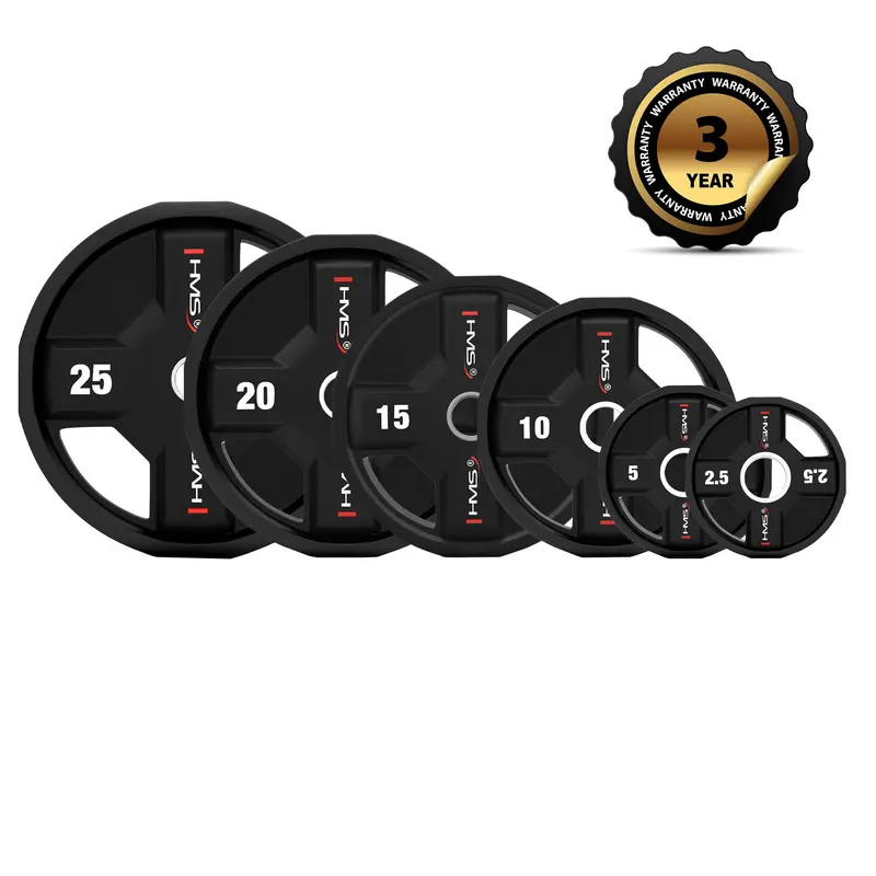 TPC10 OLYMPISCHE GEWICHTSSCHEIBE POLYURETHAN CPU 10 KG HMS