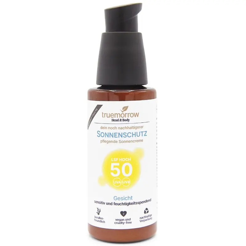 truemorrow Sonnencreme "Gesicht" - LSF 50 - 50 ml