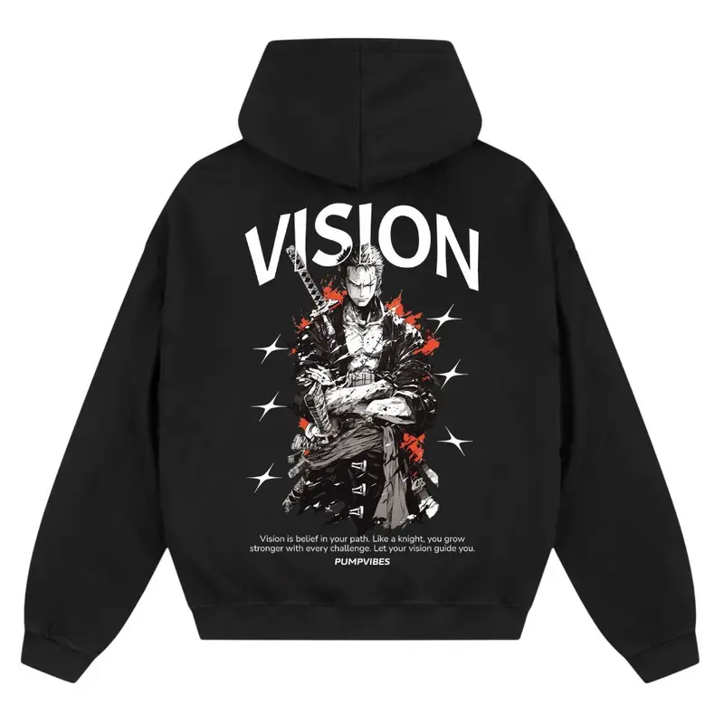 VISION OVERSIZE ZIPPER HOODIE