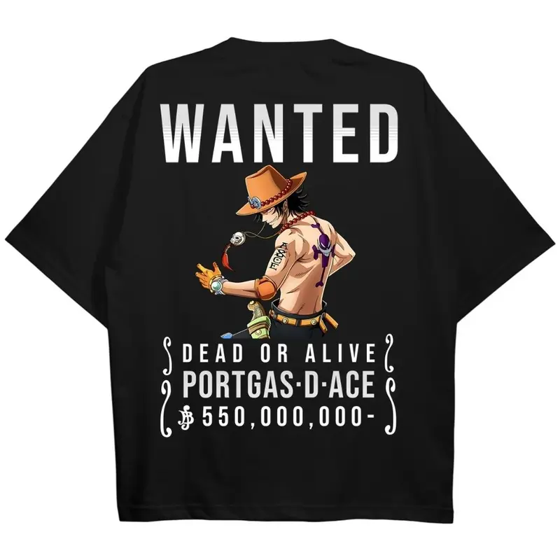 WANTED ACE OVERSIZE SHIRT (BACKPRINT)