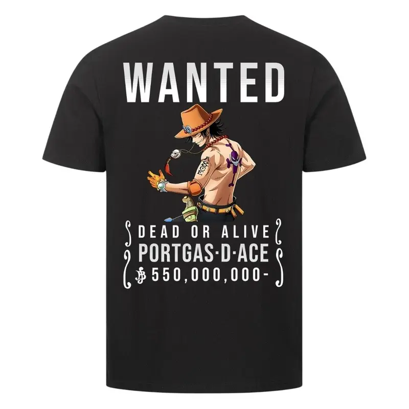 WANTED ACE PREMIUM SHIRT (BACKPRINT)