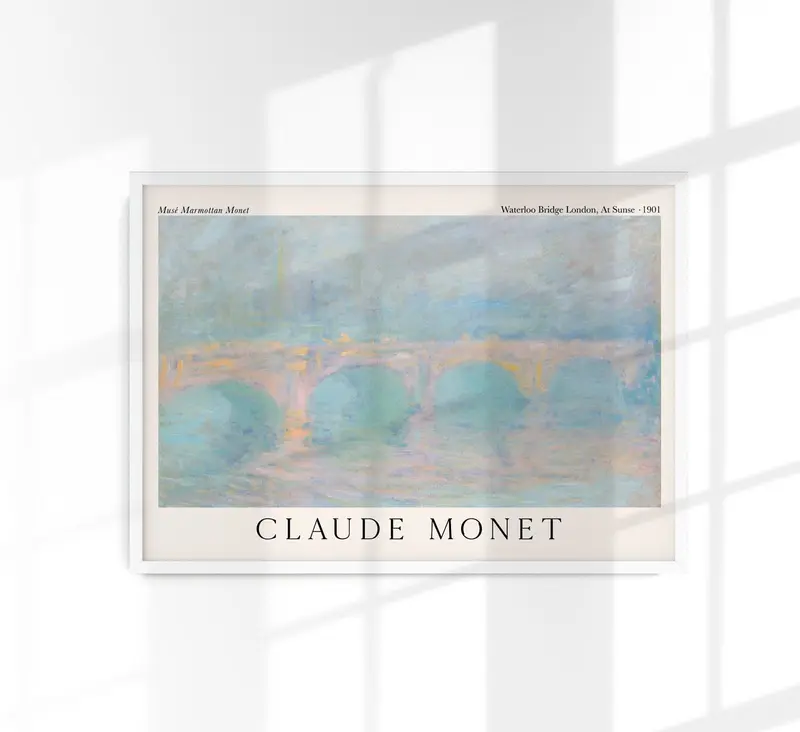 Waterloo Bridge, London at Sunset – Claude Monet Fine Art Print Impressionismus
