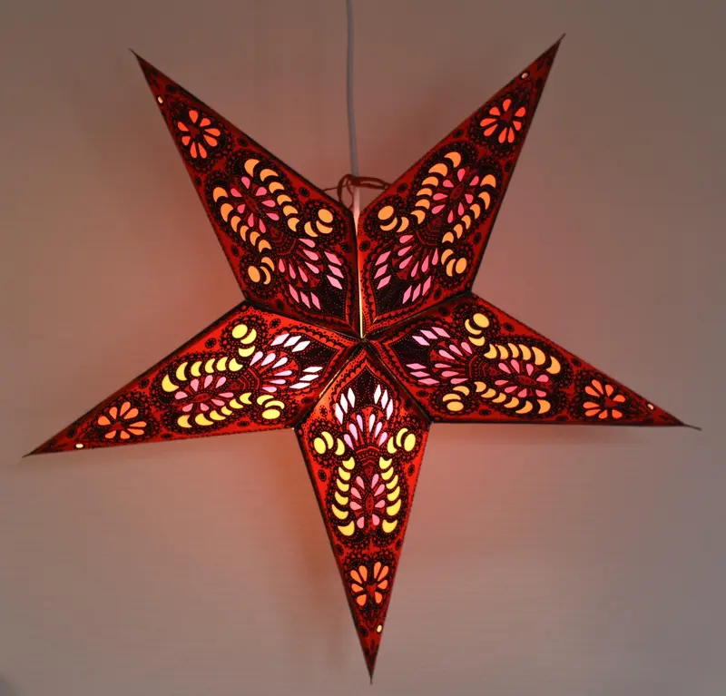 Weihnachtsstern ROT-MOSAIK