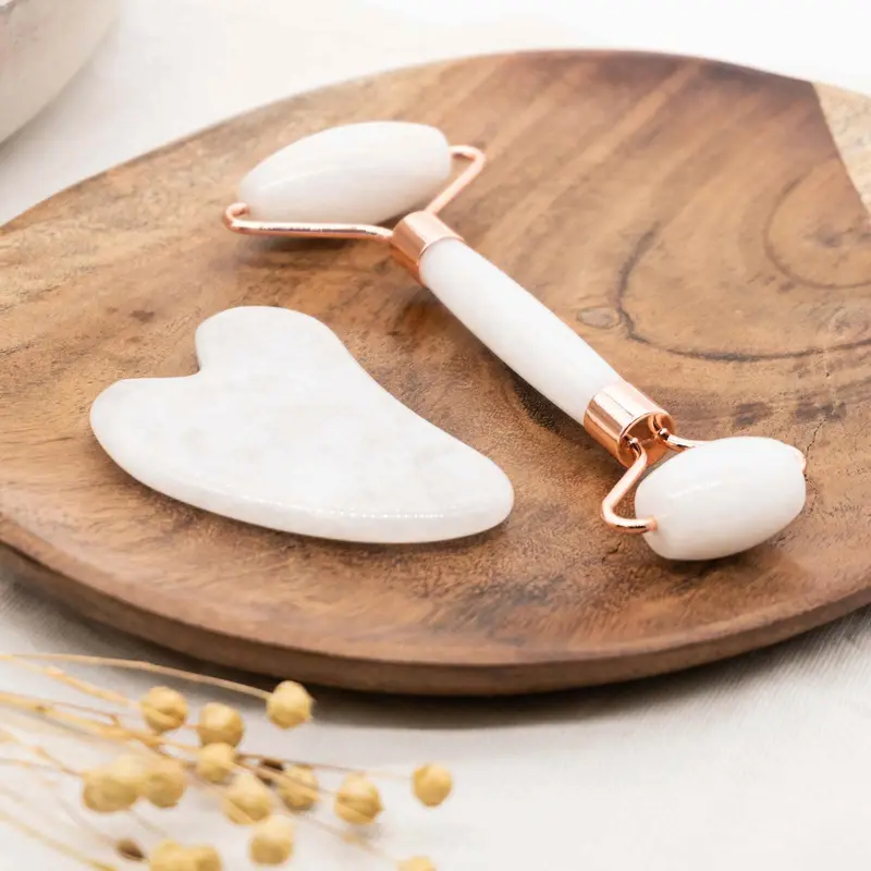 Weißes Quarz Roller Set