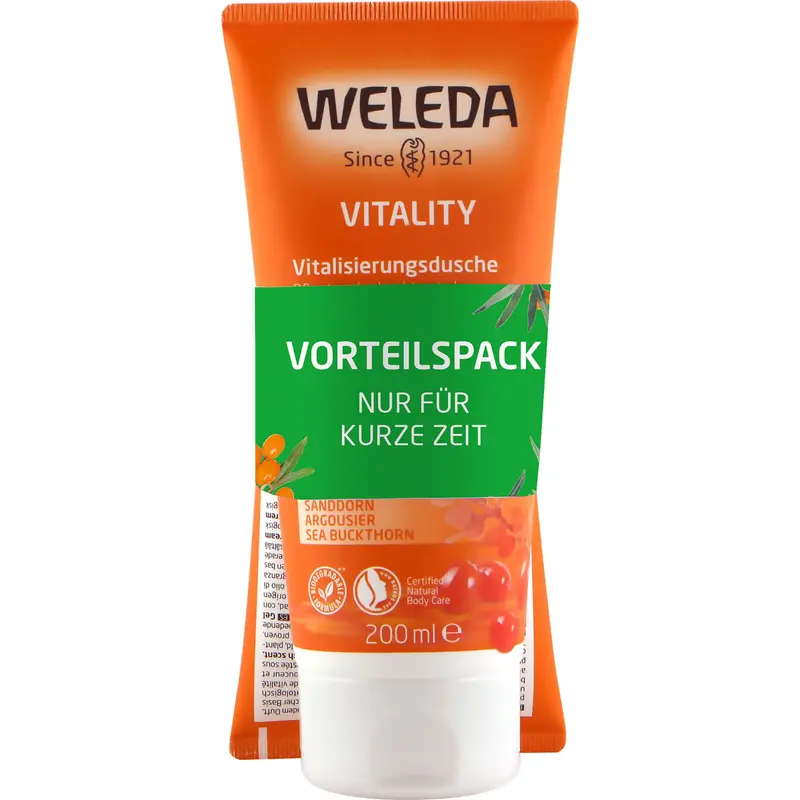 Weleda Duschgel Vorteilspack "Sanddorn Vitalisierungsdusche" 2x 200 ml