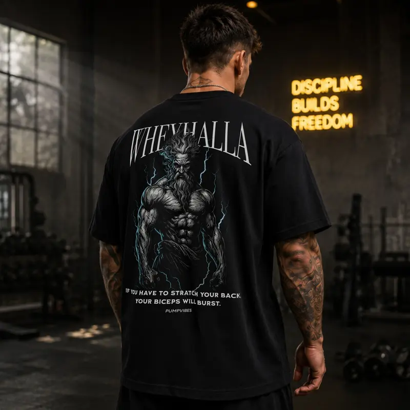 WHEYHALLA OVERSIZE SHIRT (BACKPRINT)
