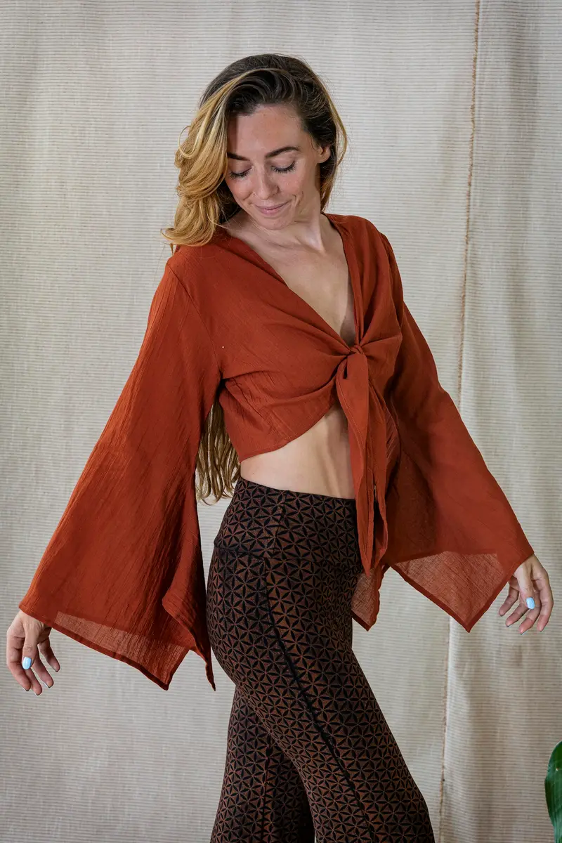 Wickelbluse FREE FLOW ~ FIRE