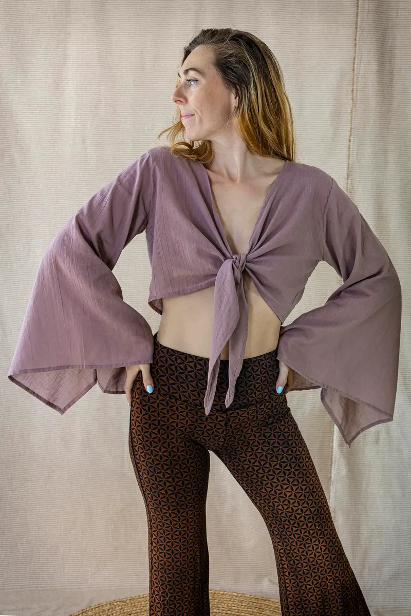 Wickelbluse FREE FLOW ~ MAUVE