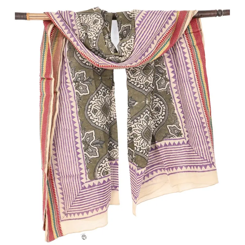 Wickeltuch Pareo olive-pink