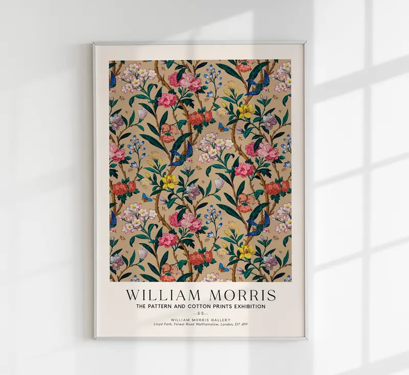 William Morris Birds and Bees Art Exhibition Poster – Archivdruck Berlin