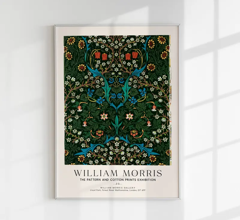 William Morris Tulip Art Exhibition Poster – Kunstdruck Berlin