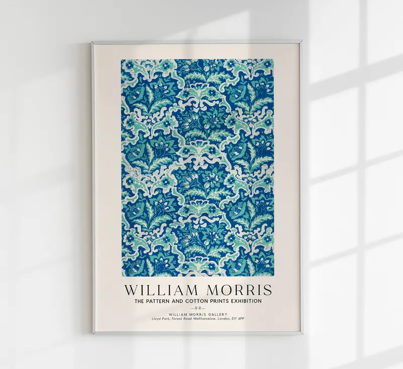 William Morris Vintage Floral Wallpaper Art Exhibition Poster – Patroa Studio