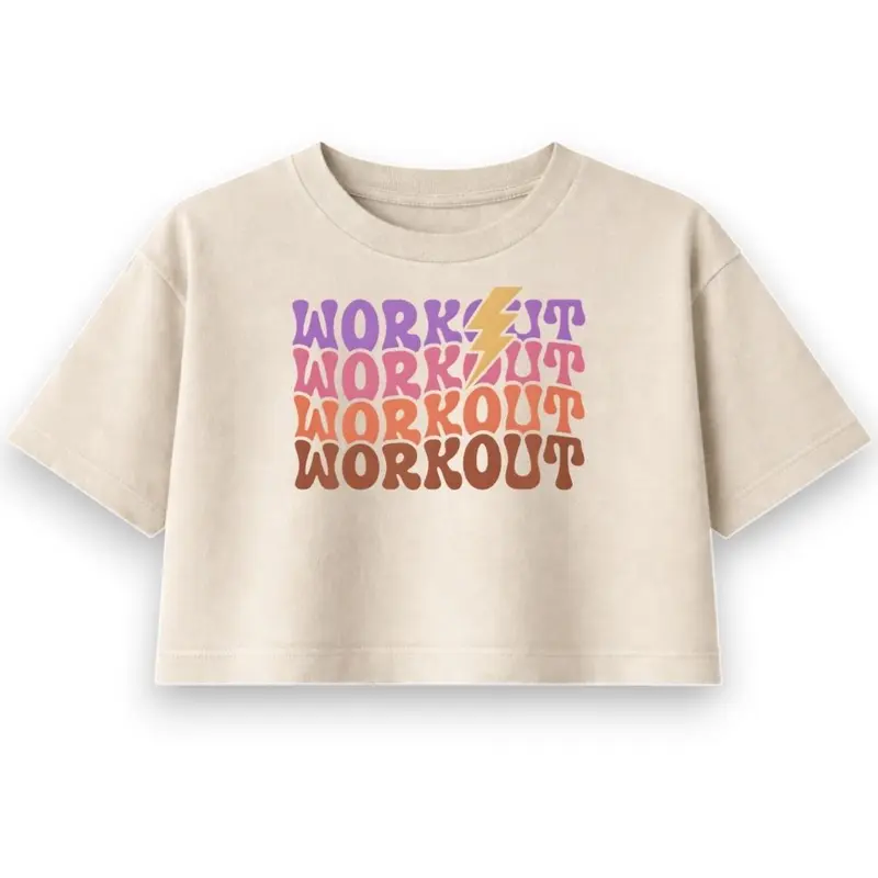 WORKOUT OVERSIZE CROP TOP
