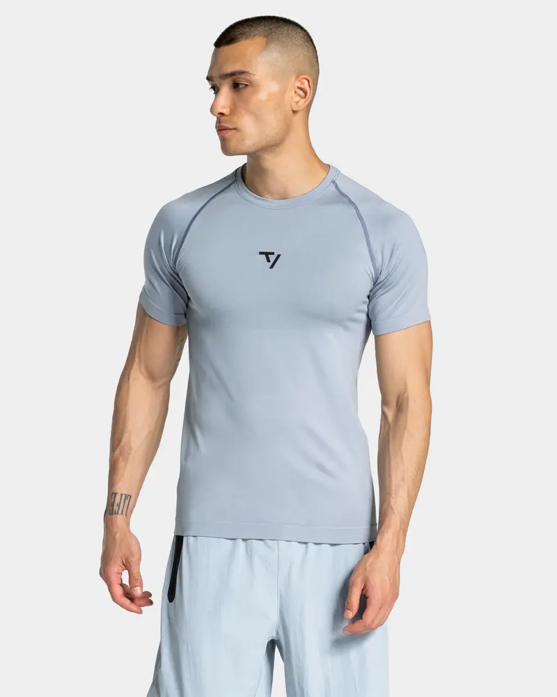 Workout Seamless T-Shirt "Stahlblau"