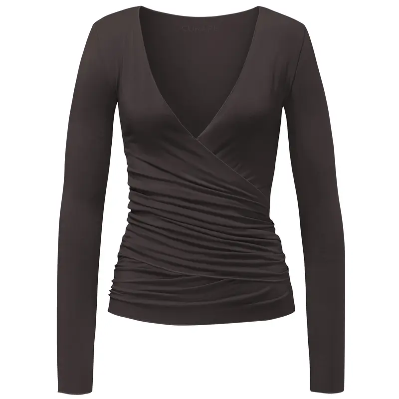 Wrap-Jacket - dark-brown