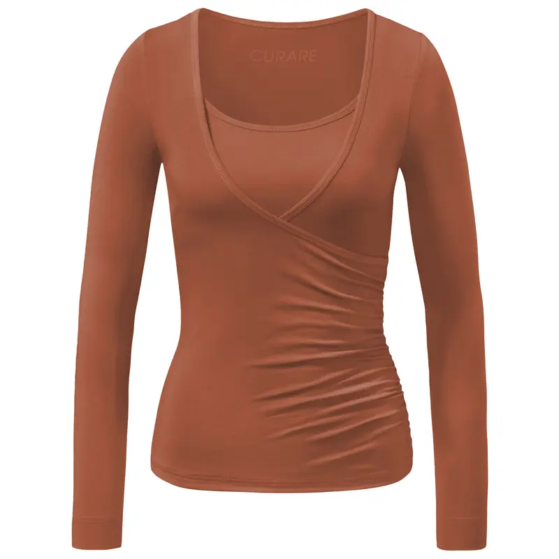 Wrap-Shirt - light-brown