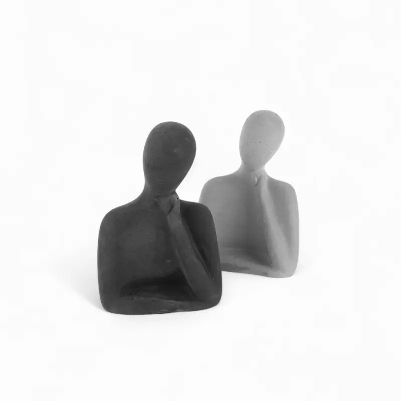 Xi Figur – Beton Grau & Anthrazit | Handworkz Wohndeko