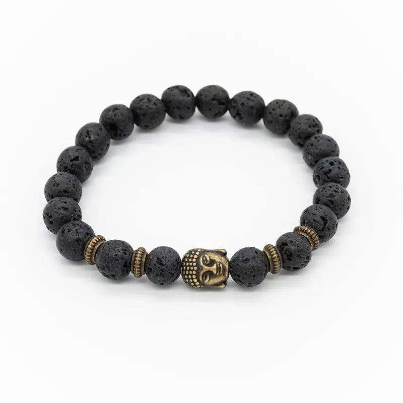 Yara - Lavastein Buddha Armband