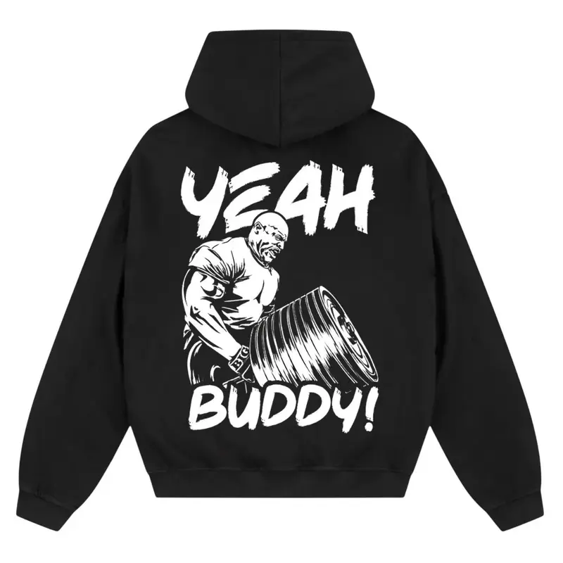 YEAH BUDDY OVERSIZE ZIPPER HOODIE
