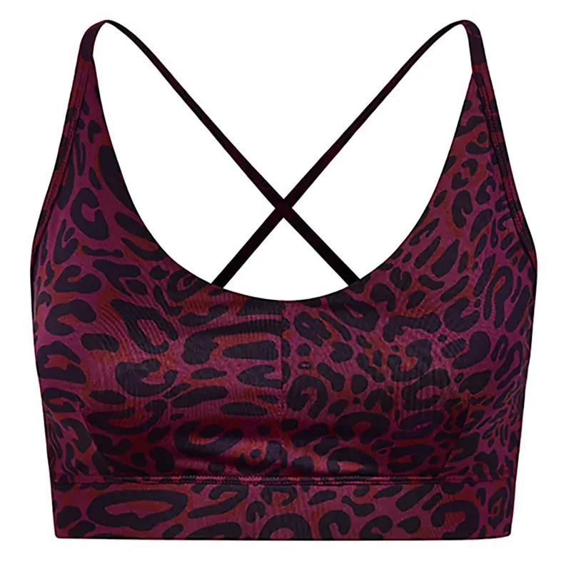 Yoga Bra Amba leo - ruby