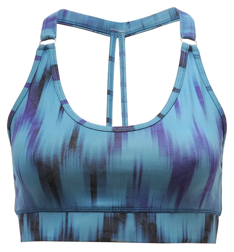Yoga-Bra "Shiva" - Ikat aqua